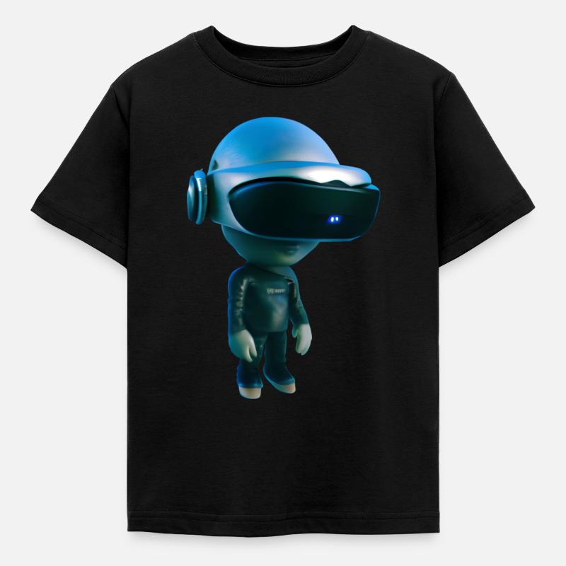 VR Alien - Kinder T-Shirt - Schwarz