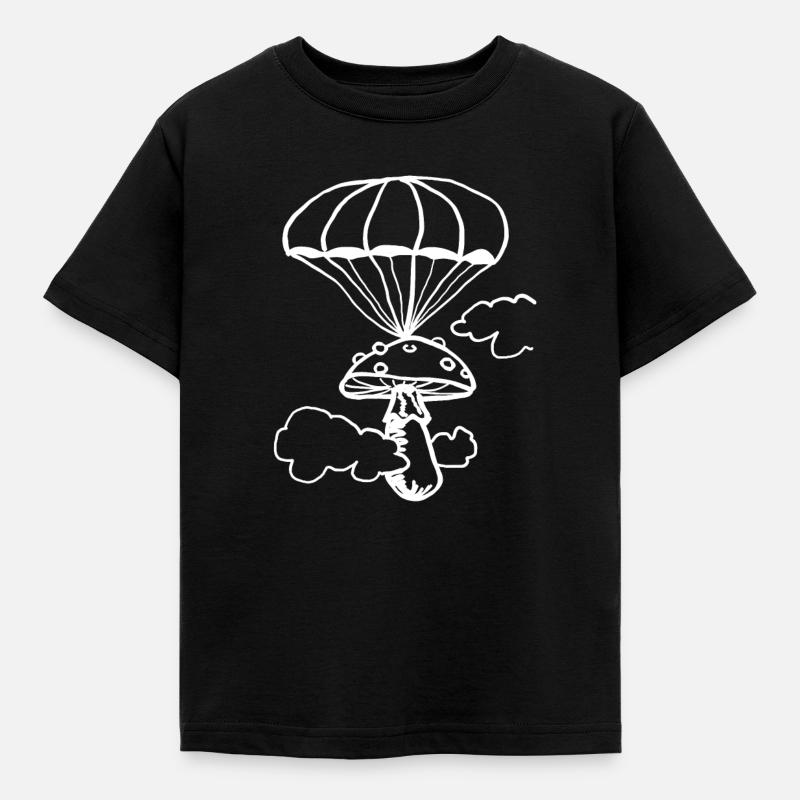 champignon flottant - T-shirt Enfant - noir
