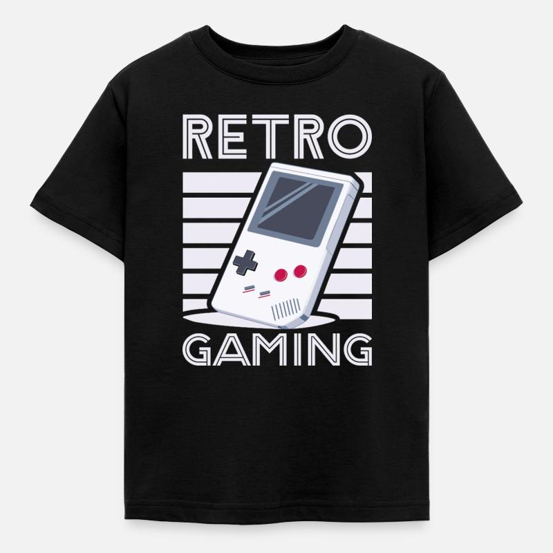 Retro Gaming 1 von Helfspawn - Kinder T-Shirt - Schwarz