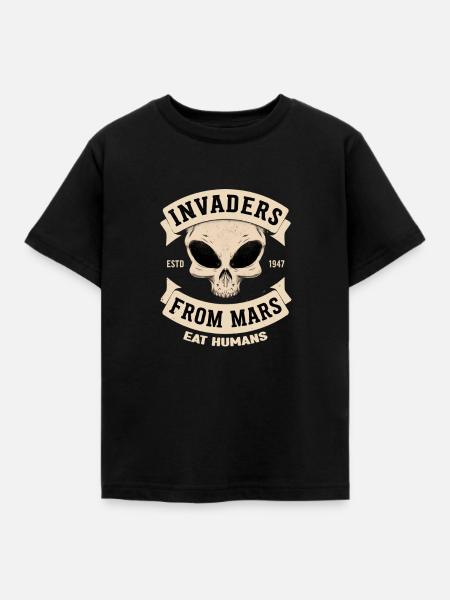 Invaders From Mars - Kinder T-Shirt - Schwarz