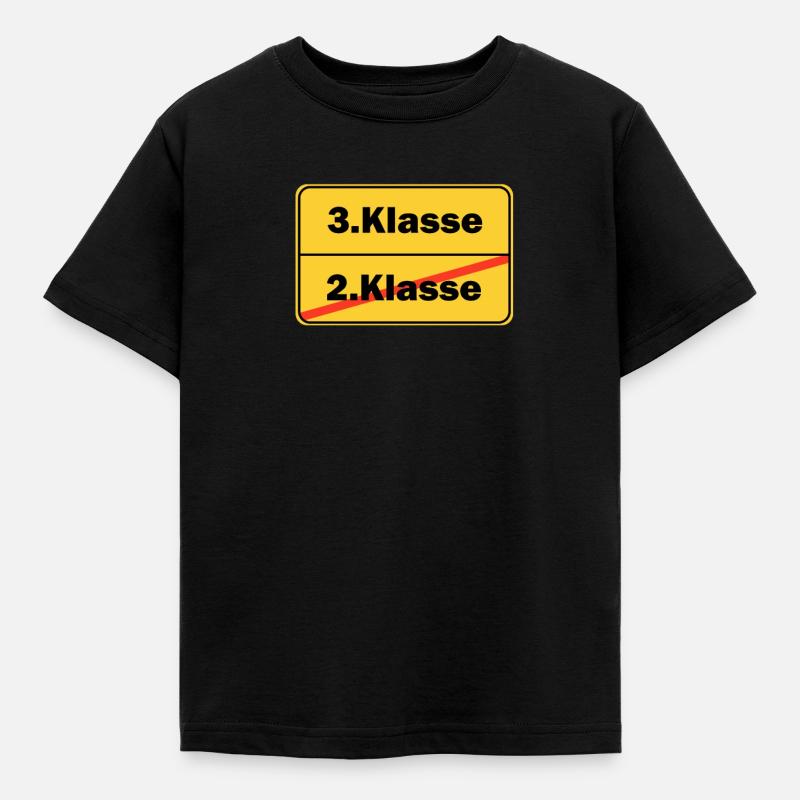 3.Klasse Schulkind Schule Grundschule - Kinder T-Shirt - Schwarz
