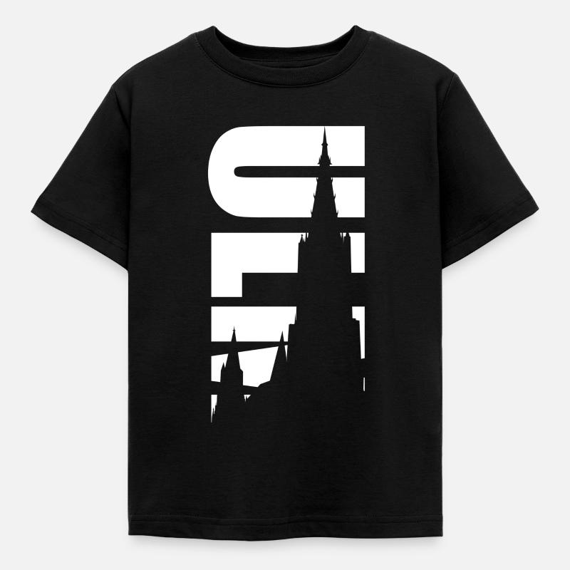 ulm - Kinder T-Shirt - Schwarz
