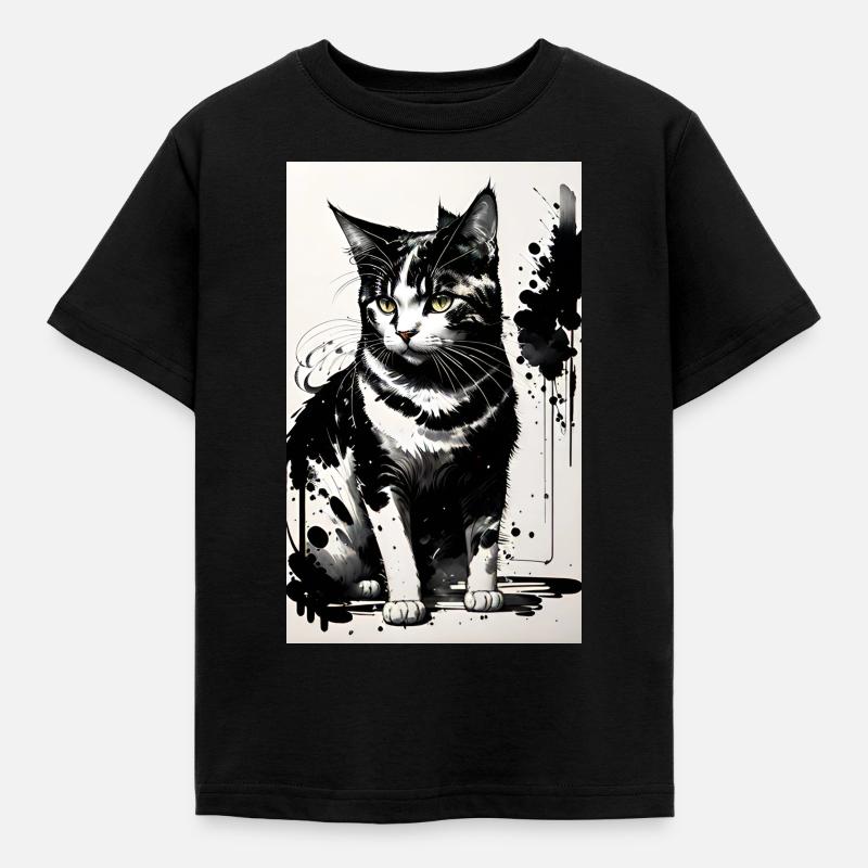 Cat magic: your style, your gentleness - Kids' T-Shirt - black