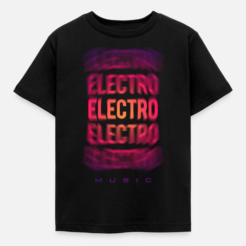 Electro Techno Rave - T-shirt Enfant - noir