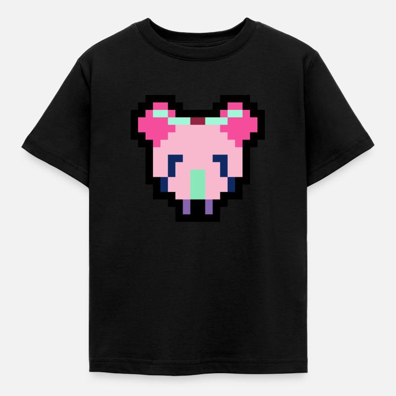 Pixel Maus - Kinder T-Shirt - Schwarz