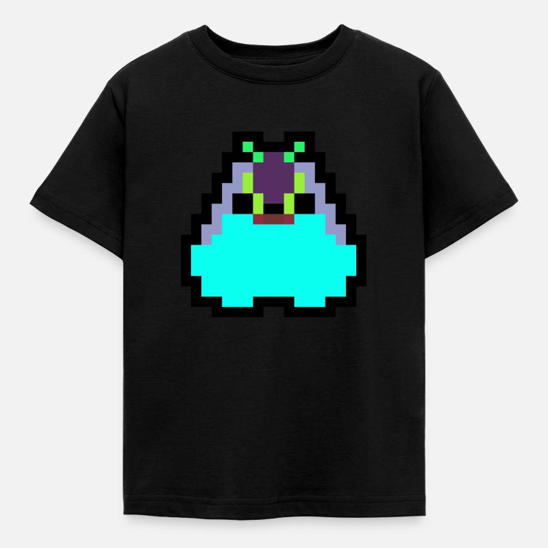 Pixel Küken - Kinder T-Shirt - Schwarz