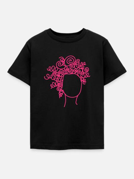 Locken - Kinder T-Shirt - Schwarz