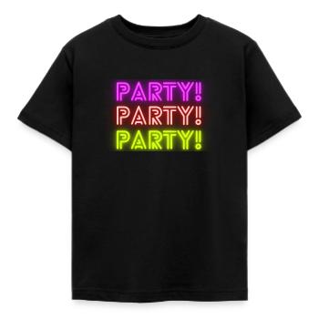 Party - Kinder T-Shirt - Schwarz - Vorne - AI Model Kid Female (0cm)