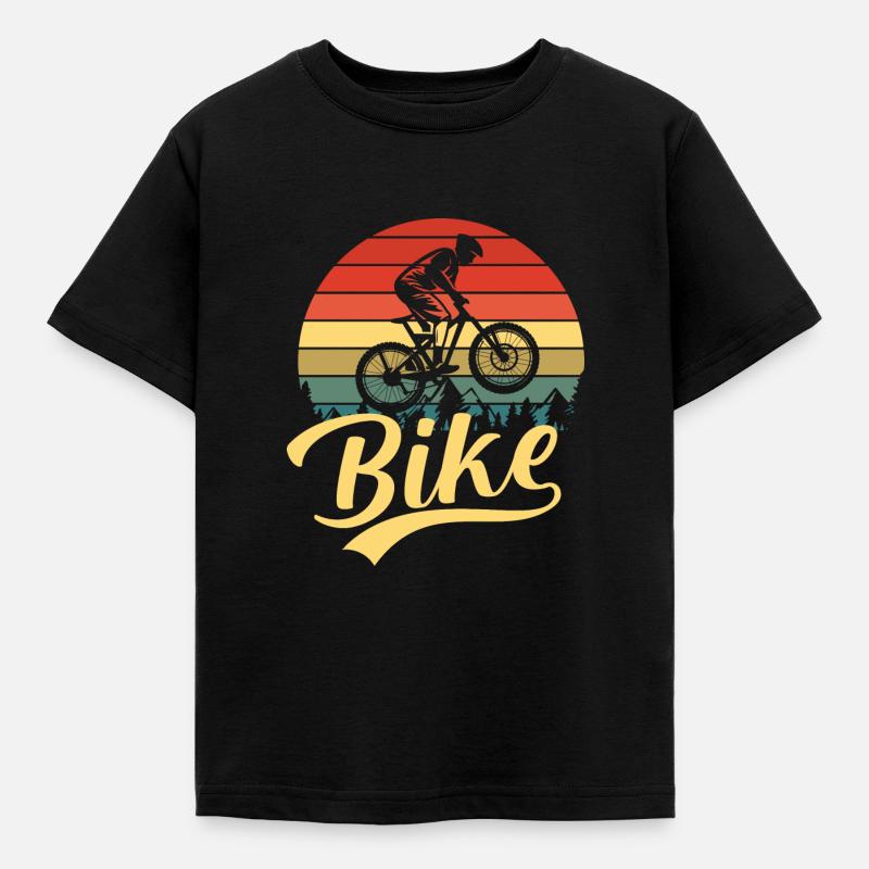 Conception de vélo de VTT Biker Mountain Biker - T-shirt Enfant - noir
