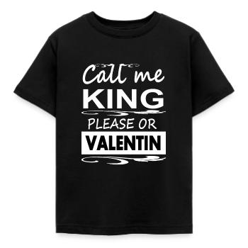 Mon nom est Valentin mon nom est Valentin cadeau - T-shirt Enfant - noir - Devant - AI Model Kid Female (0cm)