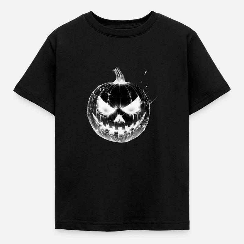 Frissons garantis - Citrouille d'Halloween - T-shirt Enfant - noir