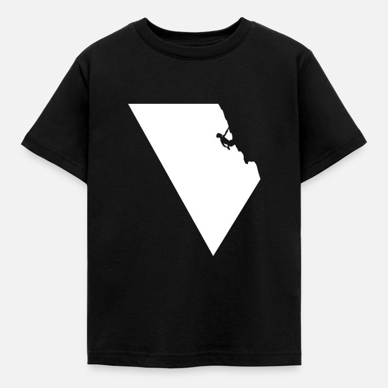 Kletterer - Kinder T-Shirt - Schwarz
