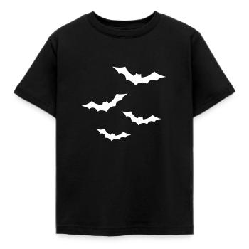 Fledermaus - Kinder T-Shirt - Schwarz - Vorne - AI Model Kid Female (0cm)