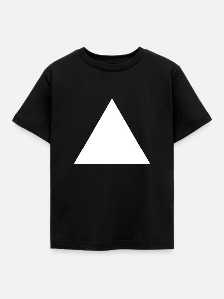 Dreieck - Kinder T-Shirt - Schwarz