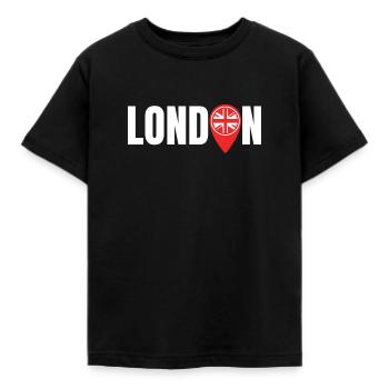 LONDON - Kinder T-Shirt - Schwarz - Vorne - AI Model Kid Female (0cm)
