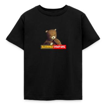 björnes youtube - Kinder T-Shirt - Schwarz - Vorne - AI Model Kid Female (0cm)