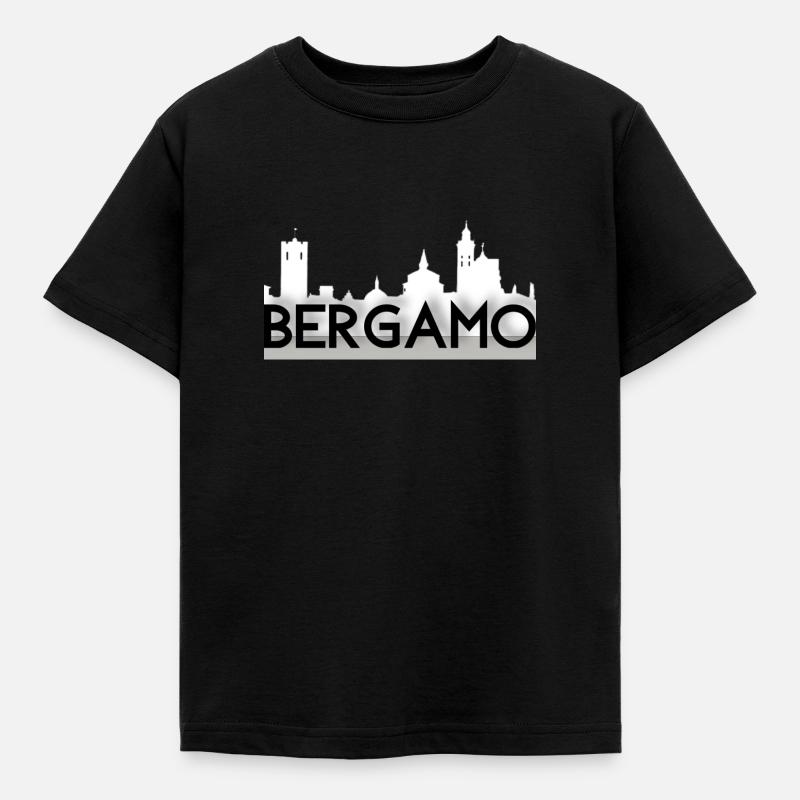 Bergamo Silhouette - Kinder T-Shirt - Schwarz