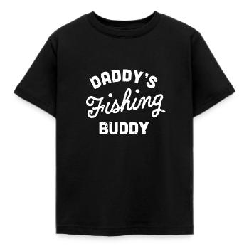 Papa pêche fils bébé poisson pêcheur cadeau - T-shirt Enfant - noir - Devant - AI Model Kid Female (0cm)