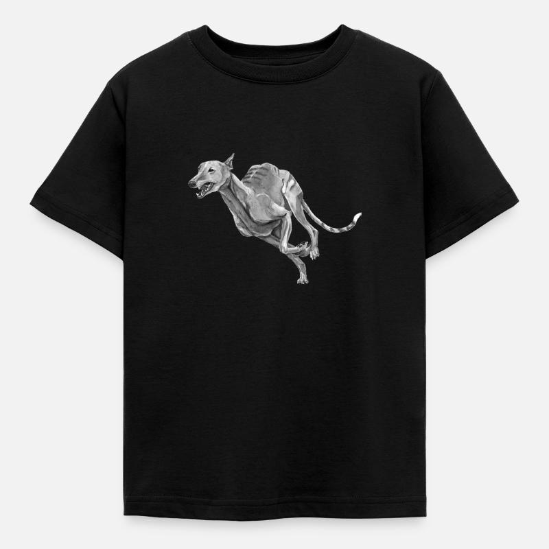 Greyhound - Kids' T-Shirt - black