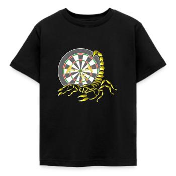 Jeu de fléchettes avec fléchettes Scorpion Motif Scorpion - T-shirt Enfant - noir - Devant - AI Model Kid Female (0cm)