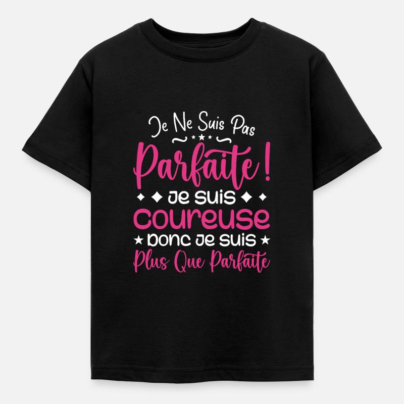 Une Coureuse plus que parfaite, métier de rêve - T-shirt Enfant - noir