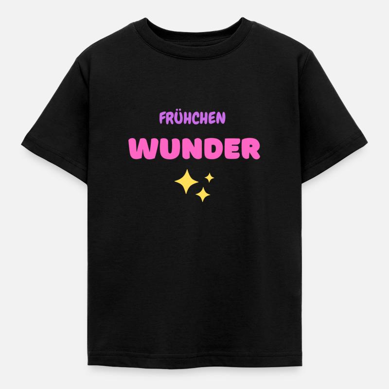 Frühchen Wunder Sterne Stars - Kinder T-Shirt - Schwarz
