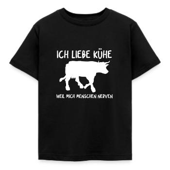 Bauer Landwirt Landwirtschaft Spruch Ich liebe - Kinder T-Shirt - Schwarz - Vorne - AI Model Kid Female (0cm)