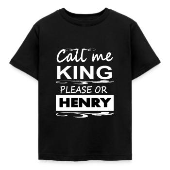 Ich heiße Henry ich bin Henry ich liebe Henry Gift - Kinder T-Shirt - Schwarz - Vorne - AI Model Kid Female (0cm)