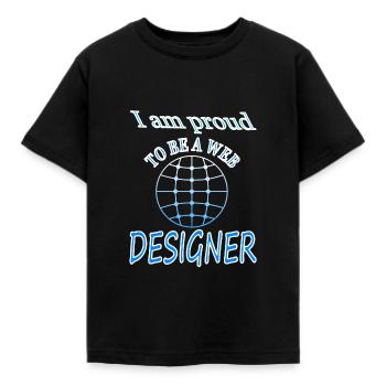 Web-designer Sofware Internet Website Geschenkidee - Kinder T-Shirt - Schwarz - Vorne - AI Model Kid Female (0cm)