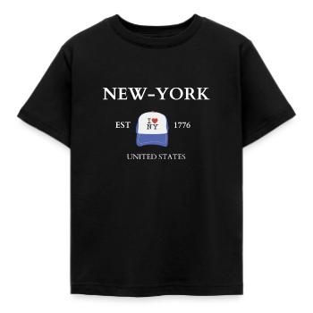 NEW YORK - T-shirt Enfant - noir - Devant - AI Model Kid Female (0cm)