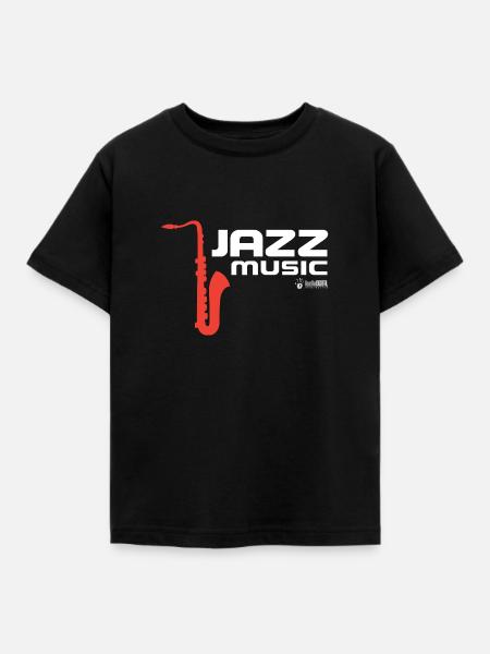 Jazz 02 - Kinder T-Shirt - Schwarz