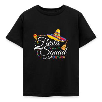 fiesta squad cinco de mayo - Kids' T-Shirt - black - Front - AI Model Kid Female (0cm)