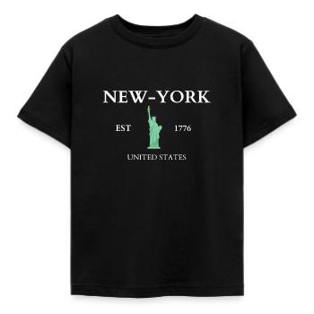 NEW YORK - T-shirt Enfant - noir - Devant - AI Model Kid Female (0cm)