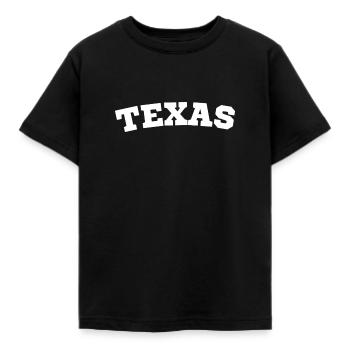 TEXAS - Kinder T-Shirt - Schwarz - Vorne - AI Model Kid Female (0cm)