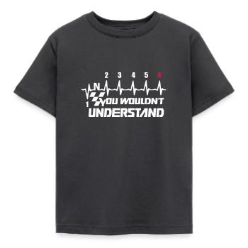You Wouldn't Understand Gear 6 - Kinder T-Shirt - Dunkelgrau - Vorne - AI Model Kid Female (0cm)