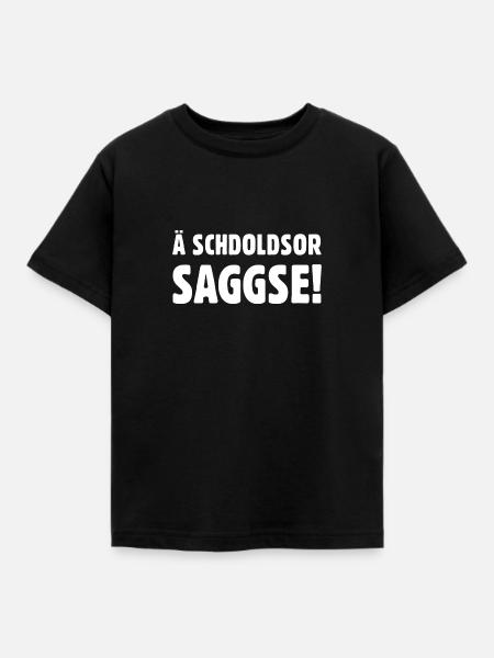 Ä schdoldsor Saggse! - Kinder T-Shirt - Schwarz