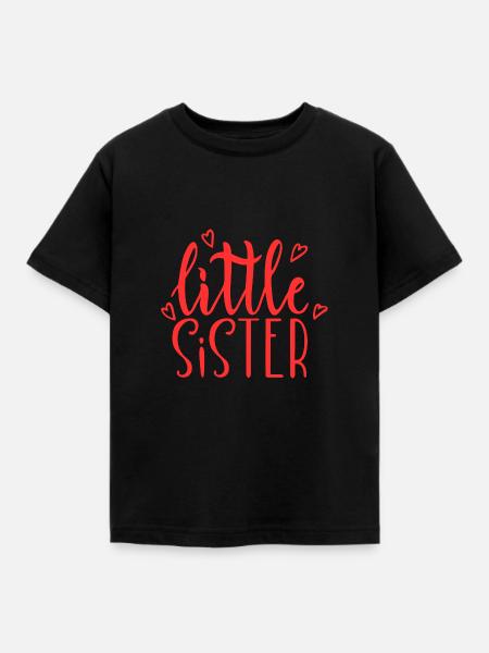 Cœurs de petites sœurs - T-shirt Enfant - noir