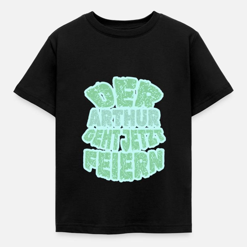 Vorname Arthur - Kinder T-Shirt - Schwarz