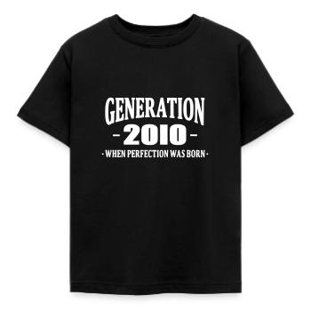 Generation 2010 - T-shirt Enfant - noir - Devant - AI Model Kid Female (0cm)