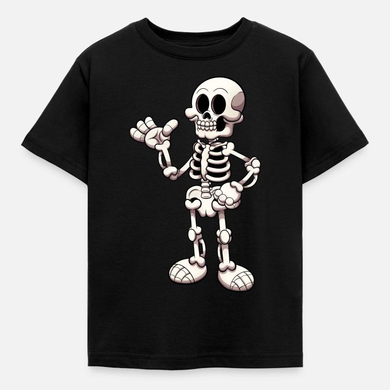 Skeleton - Kids' T-Shirt - black