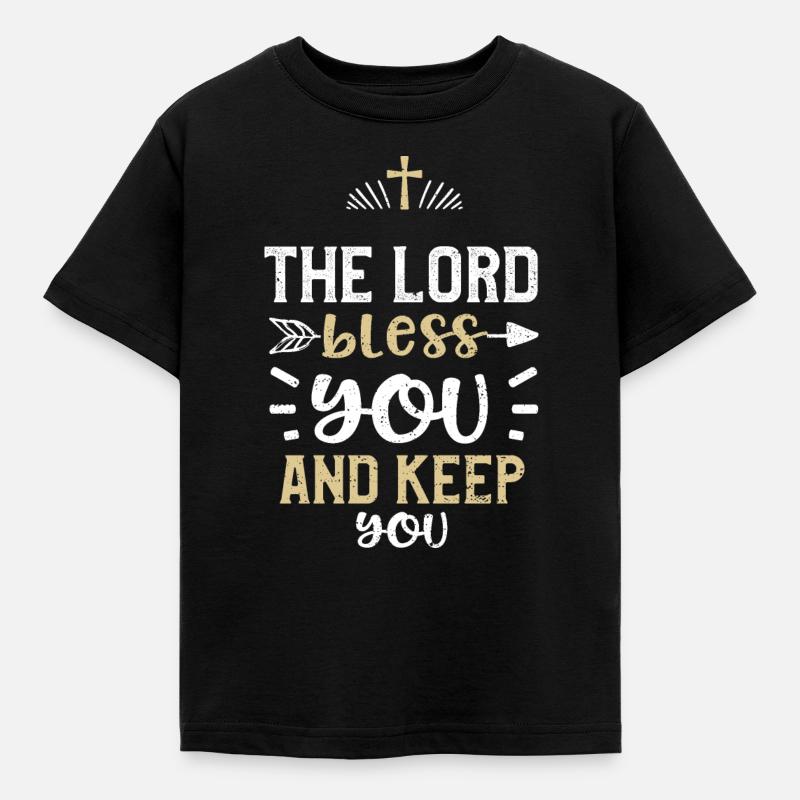 The Lord bless you and keep you - Kinder T-Shirt - Schwarz