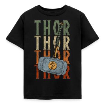 Odin Asgard Celts - Kids' T-Shirt - black - Front - AI Model Kid Female (0cm)