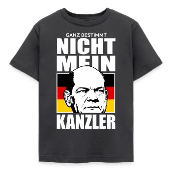 Not my Chancellor - Kids' T-Shirt - dark grey - Front - AI Model Kid Female (0cm)
