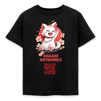 Merchandise Paket - Kinder T-Shirt - Schwarz - Vorne - AI Model Kid Female (0cm)