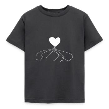 ligne fade du cœur - T-shirt Enfant - charbon - Devant - AI Model Kid Female (0cm)