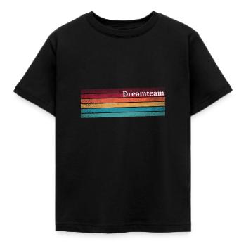 équipe - T-shirt Enfant - noir - Devant - AI Model Kid Female (0cm)