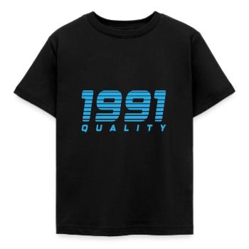1991 quality | Farbe änderbar - Kinder T-Shirt - Schwarz - Vorne - AI Model Kid Female (0cm)