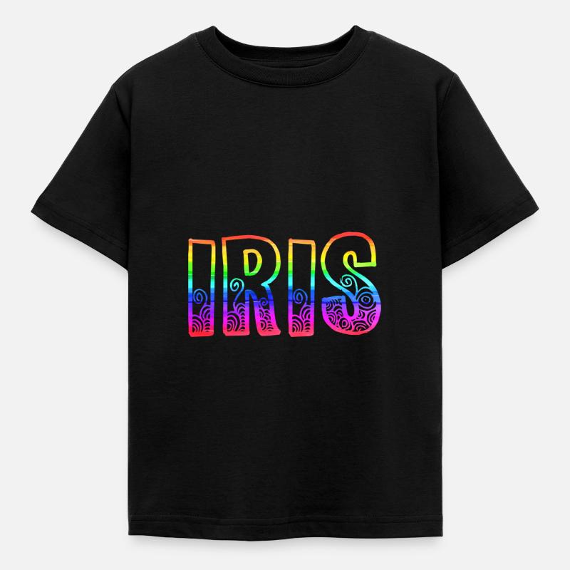 iris rs regenbogen - Kinder T-Shirt - Schwarz