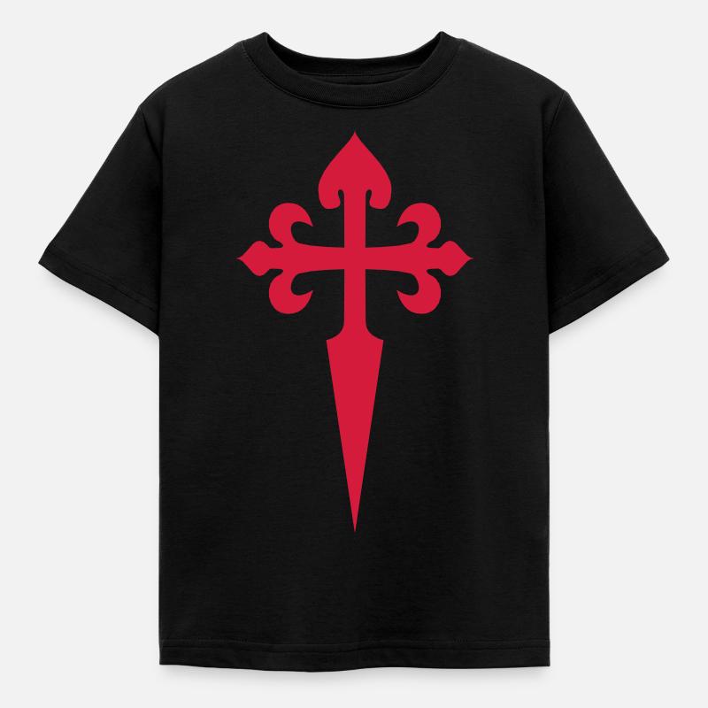 Croix St Jacques 1 - T-shirt Enfant - noir
