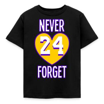N'oubliez jamais la conception de la légende du basket-ball Kobe LA 24 - T-shirt Enfant - noir - Devant - AI Model Kid Female (0cm)